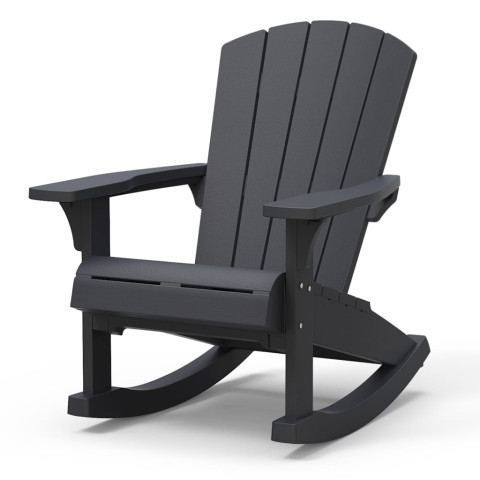 Chaise à bascule adirondack troy graphite