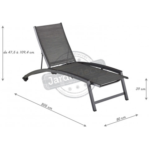Bain de soleil en aluminium forma - Couleur au choix