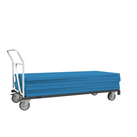 Chariot modulaire 1 dossier 1800 x 800 mm, 400 kg