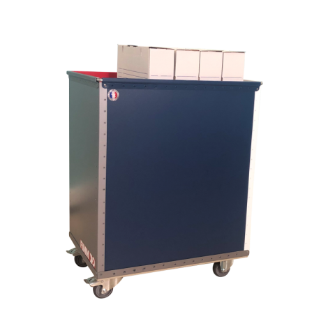 Chariot niveau constant polypropylène, 650 x 450 mm, 25 kg