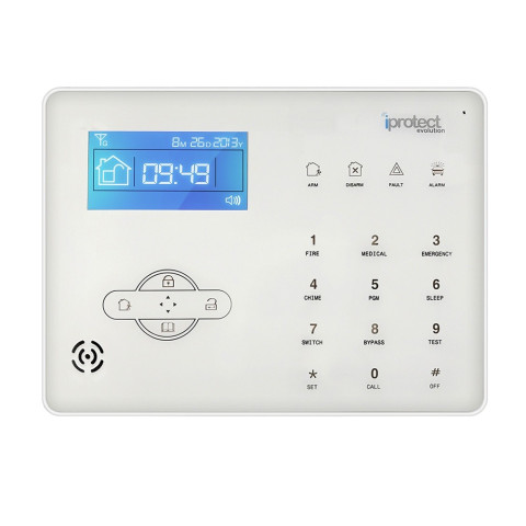 Kit alarme maison rtc 04 avec centrale tactile - iprotect evolution