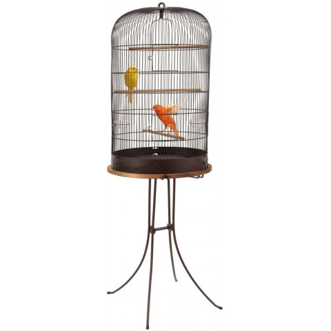 Ensemble cage rétro pour oiseaux marthe 45 cm avec pieds