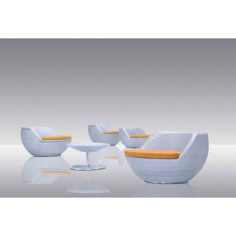 Salon boule empilable avec coussins