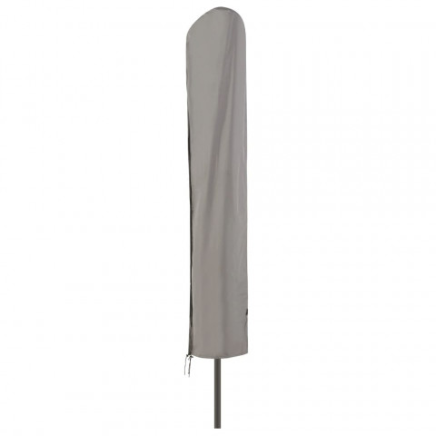 Housse pour parasol sur pied 215x40 cm gris