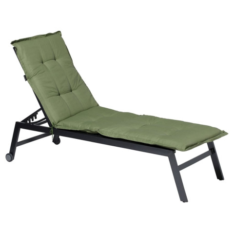 Coussin de chaise longue basic 200x60 cm vert