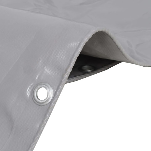 Bâche polyvalente et résistante 650 g/m² 3 x 3 m couverture de camping protection jardin gris