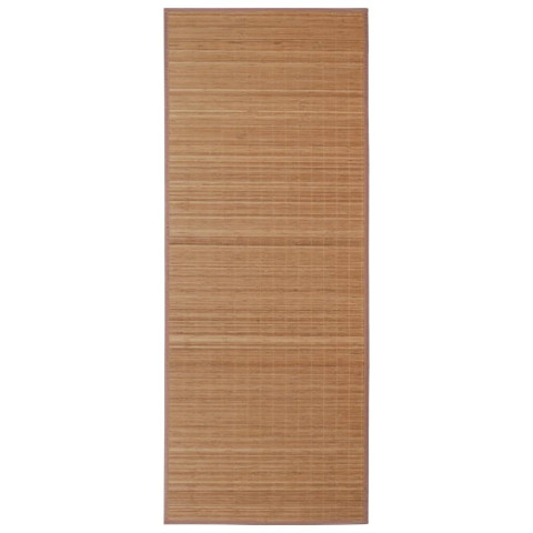 Tapis en bambou 100x160 cm marron
