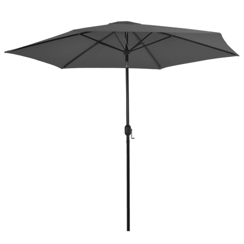 Parasol d'extérieur avec poteau en métal 300 cm - Couleur au choix