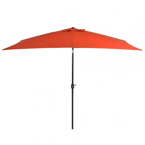 Vidaxl parasol avec mât en métal 300 x 200 cm terre cuite