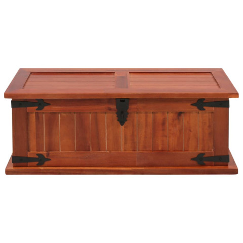 Coffre de rangement 60x25x22 cm bois d'acacia solide