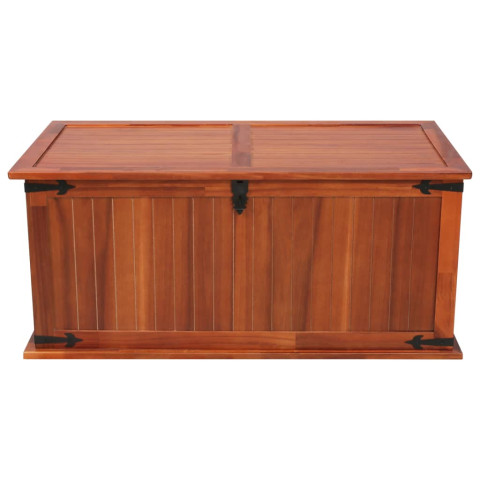 Coffre de rangement 79x34x32 cm bois d'acacia solide