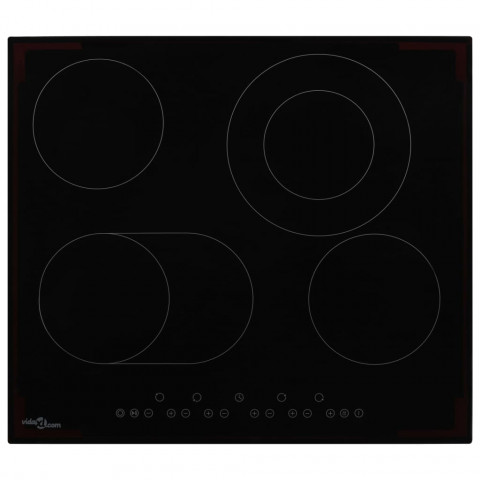 plaque de cuisson céramique 4 brûleurs contrôle tactile 6600 w