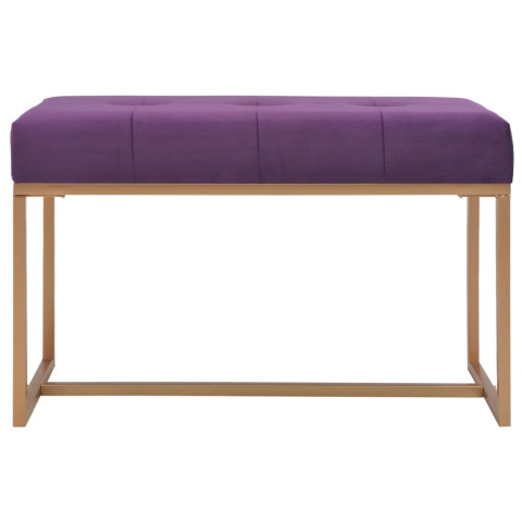 Banc 80 cm velours - Couleur au choix