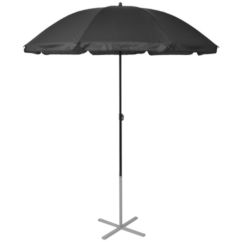 Chaises longues et parasol aluminium noir helloshop26 02_0011931