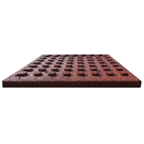 Carreaux de protection antichoc caoutchouc 50x50x3cm - 18 pièces - Couleur au choix