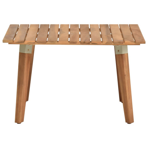 Table basse de jardin 60x60x36 cm bois solide d'acacia