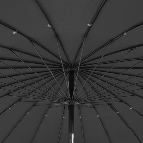 Parasol d'extérieur avec mât en aluminium 270 cm Anthracite