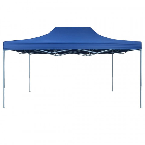 Tente de réception pliable professionnelle 3x4 m Acier Bleu