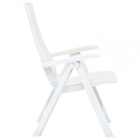 Chaises inclinables de jardin 2 pcs plastique - Couleur au choix