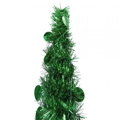 Sapin de Noël artificiel escamotable Vert 180 cm PET