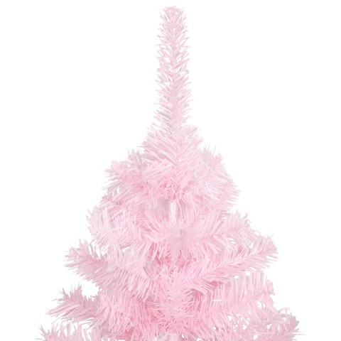 Sapin de Noël artificiel avec support Rose 213 cm PVC