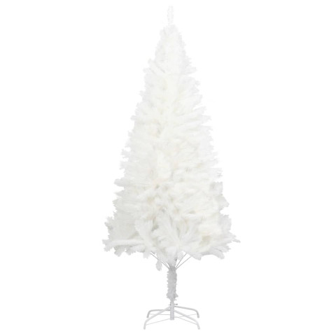 Sapin de Noël artificiel avec support Blanc 180 cm PE