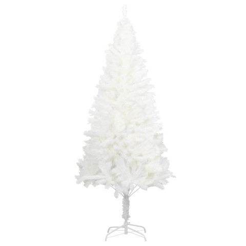 Sapin de Noël artificiel avec support Blanc 240 cm PE