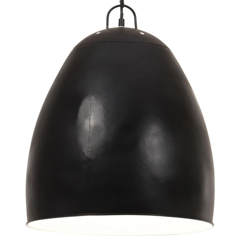 Lampe suspendue industrielle 25 w noir rond 42 cm e27