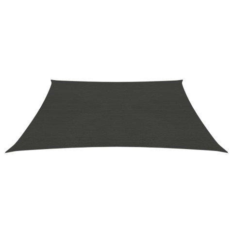 Voile toile d'ombrage parasol 160 g/m² 4/5 x 3 m pehd anthracite 