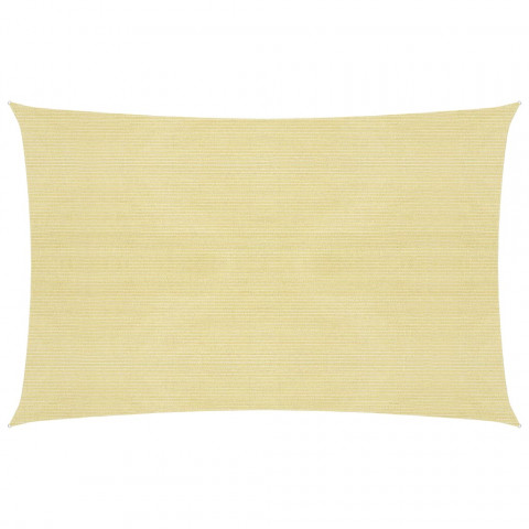 Voile d'ombrage 160 g/m² beige 3,5x5 m pehd