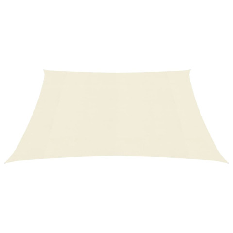 Voile d'ombrage 160 g/m² crème 4x4 m pehd