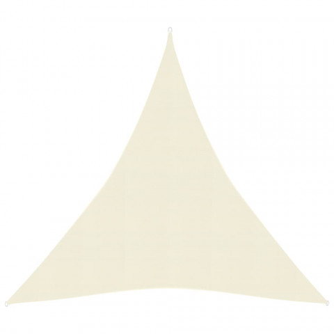 Voile d'ombrage 160 g/m² crème 3x4x4 m pehd