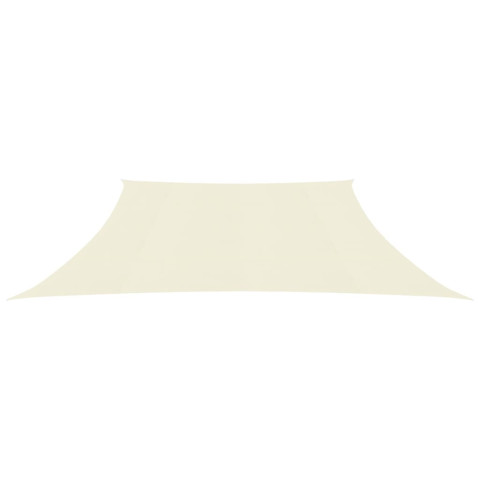 Voile toile d'ombrage parasol160 g/m² crème 4/5 x 3 m pehd 