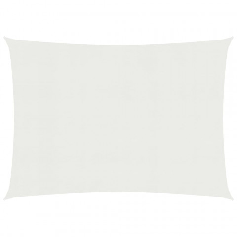 Voile d'ombrage 160 g/m² blanc 3,5x4,5 m pehd