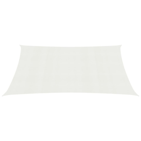 Voile d'ombrage 160 g/m² pehd 5 x 8 m blanc helloshop26 02_0009040