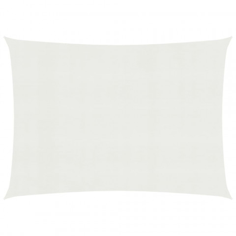 Voile d'ombrage 160 g/m² blanc 6x7 m pehd