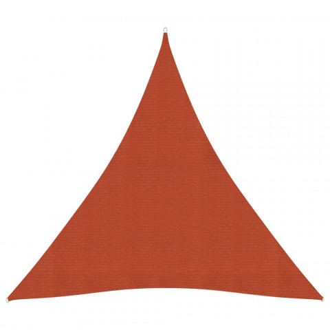 Voile d'ombrage 160 g/m² terre cuite 4,5x4,5x4,5 m pehd