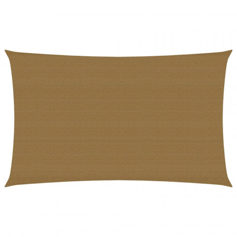 Voile d'ombrage 160 g/m² taupe 2x4,5 m pehd