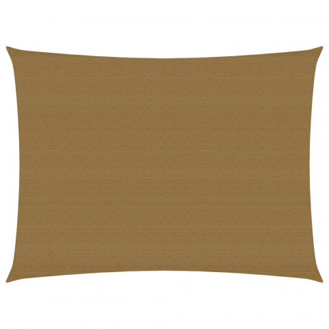 Voile d'ombrage 160 g/m² taupe 2,5x4 m pehd