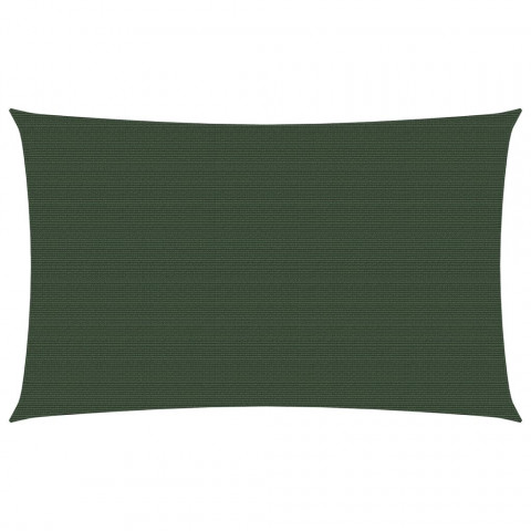 Voile d'ombrage 160 g/m² vert foncé 3x6 m pehd