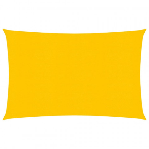 Voile d'ombrage 160 g/m² jaune 2,5x3,5 m pehd