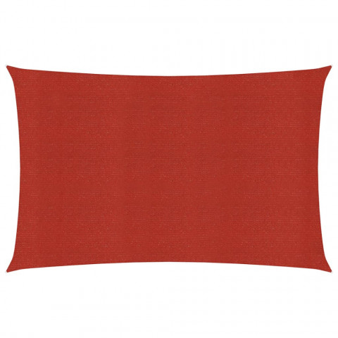 Voile d'ombrage 160 g/m² rouge 2x3,5 m pehd