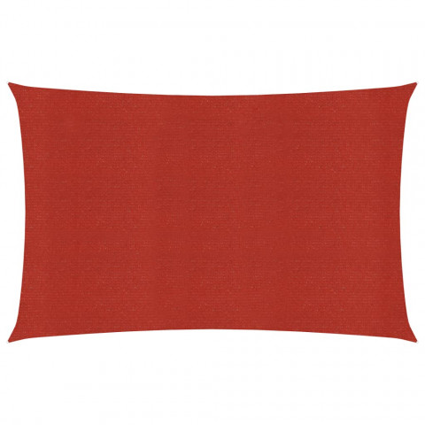 Voile d'ombrage 160 g/m² rouge 3x4,5 m pehd