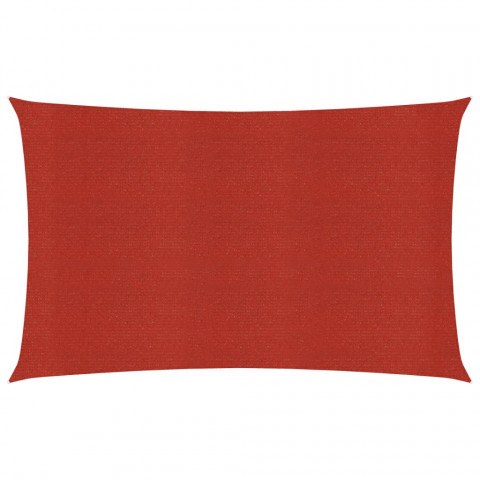 Voile d'ombrage 160 g/m² rouge 4x7 m pehd
