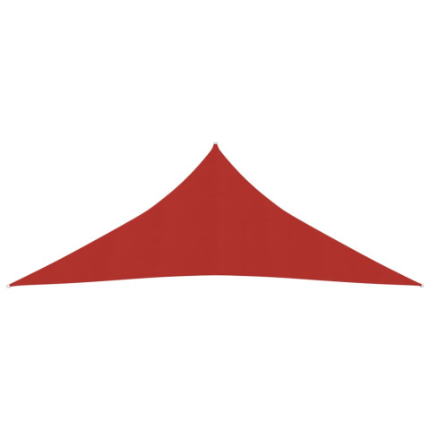 Voile toile d'ombrage parasol 160 g/m² pehd 4 x 4 x 4 m rouge helloshop26 02_0009278