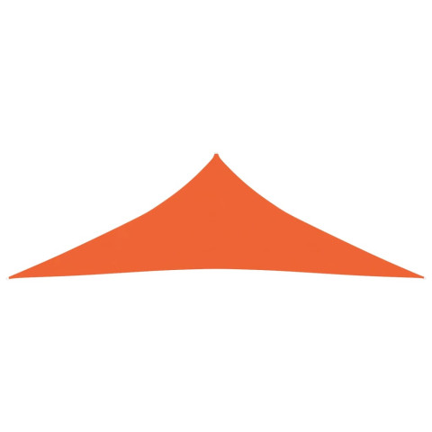 Voile toile d'ombrage parasol 160 g/m² 3,5 x 3,5 x 4,9 m pehd orange helloshop26 02_0009239