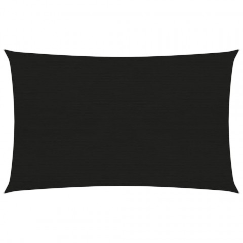 Voile d'ombrage 160 g/m² noir 3x5 m pehd