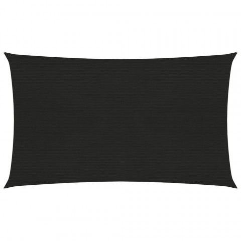 Voile d'ombrage 160 g/m² noir 5x8 m pehd