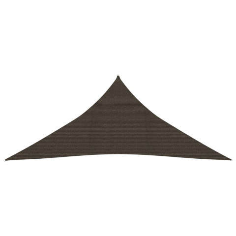 Voile toile d'ombrage parasol 160 g/m² pehd 3,6 x 3,6 x 3,6 m marron helloshop26 02_0009150