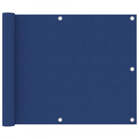 Écran de balcon bleu 75x600 cm tissu oxford